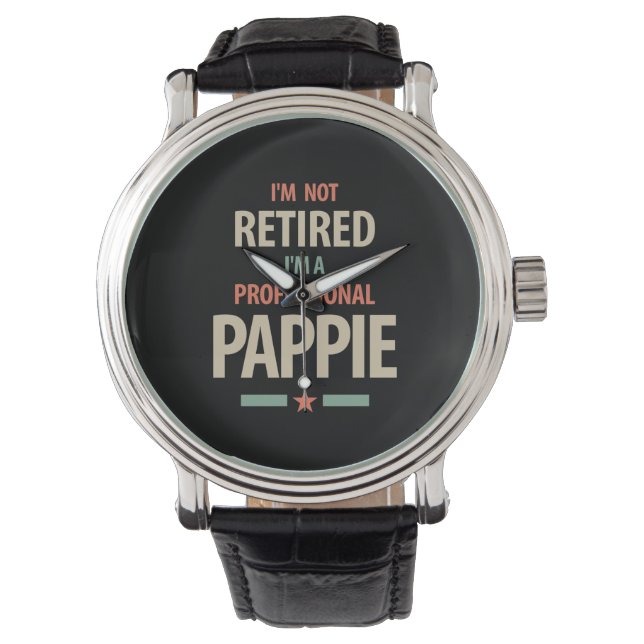 Jag är inte trött på Professionell Pappie Gift Armbandsur (Framsida)