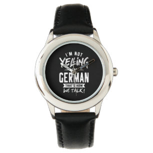 Jag är inte tysk. armbandsur