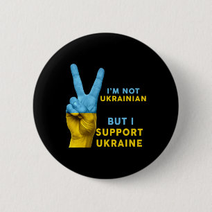 Jag är inte ukrainare men jag stöder Ukraina Jag s Knapp