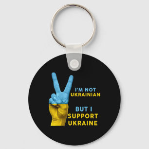Jag är inte ukrainare men jag stöder Ukraina Jag s Nyckelring