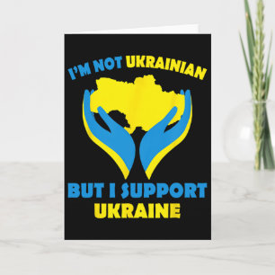 Jag är inte ukrainare men jag stöttar Ukraina Jag Kort