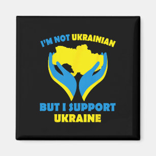 Jag är inte ukrainare men jag stöttar Ukraina Jag Magnet