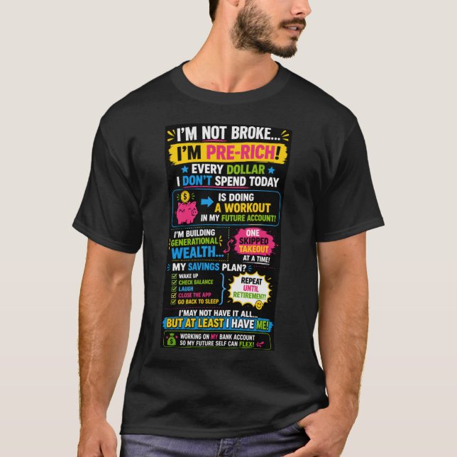 Jag är inte utfattig T-shirt (Framsida)