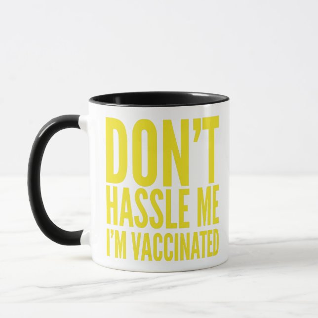 JAG ÄR INTE VACCINERAD. MUGG (Vänster)