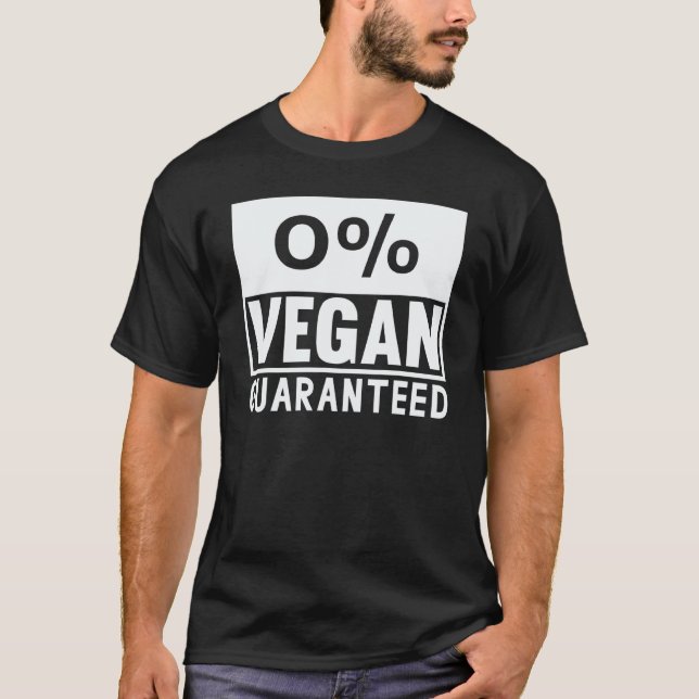 Jag är inte vegan t shirt (Framsida)