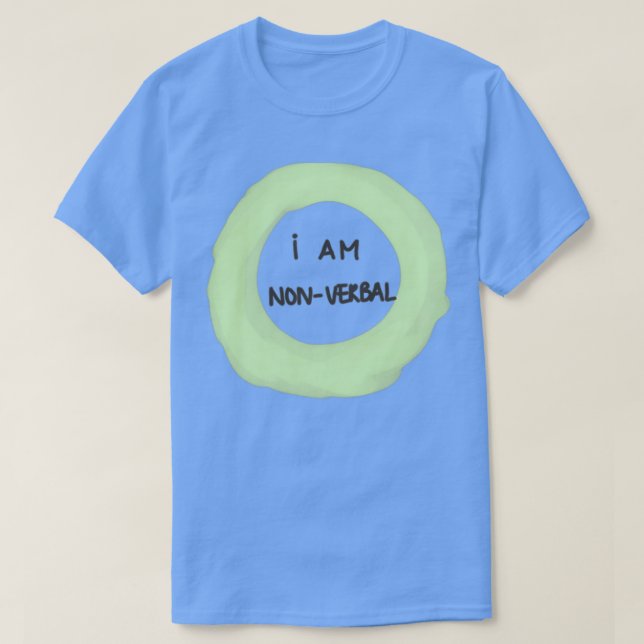 Jag är inte verbal t shirt (Design framsida)