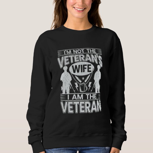 Jag är inte veteranens fru jag är veteran 1 t shirt (Framsida)