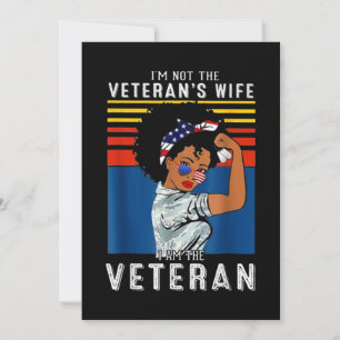 Jag är inte veteranens fru jag är veteran inbjudningar