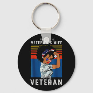 Jag är inte veteranens fru jag är veteran nyckelring