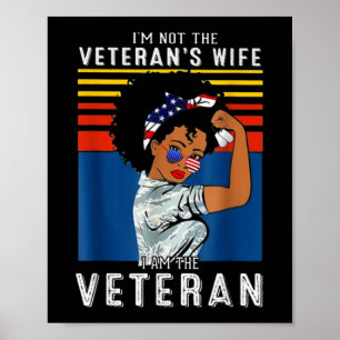 Jag är inte veteranens fru jag är veteran poster