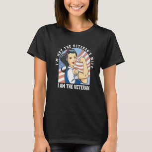 Jag är inte Veterans fru Female patriotisk T Shirt