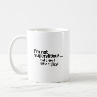 Jag är inte vidskeplig kaffemugg