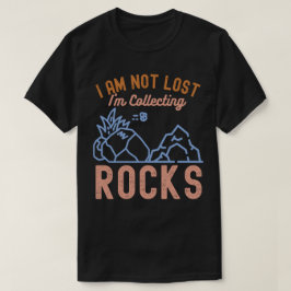 Jag är inte vilse jag samlar stenar t shirt