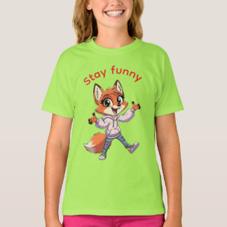 Jag är inte Yappy T-Shirt för flickor - Cute Chihu