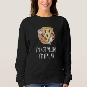 Jag är inte Yelling att jag är italienare Pizza Pu T Shirt