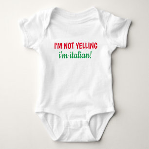 Jag är inte Yelling, jag är italienska Baby Bodyko T Shirt