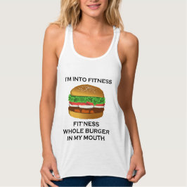 Jag är Into Fitness Burger Linne Med Racerback
