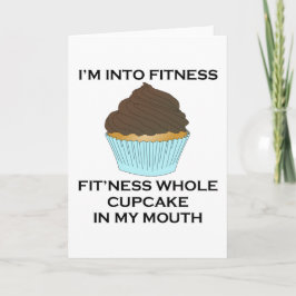 Jag är Into Fitness Cupcoa Kort
