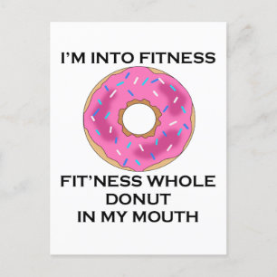 Jag är Into Fitness Donut Helg Vykort