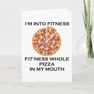 Jag är Into Fitness Pizza Kort