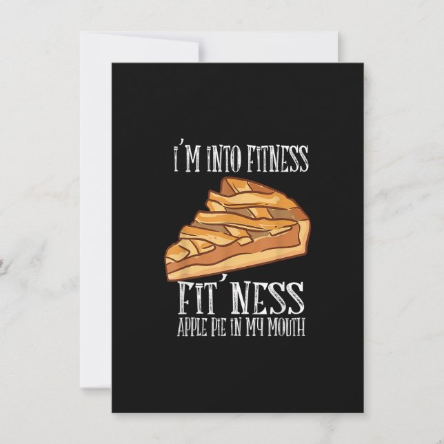 Jag är intresserad av Fitness Fit' Ness Apple Pie  Inbjudningar (Framsida)