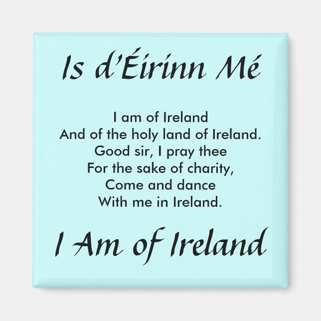 Jag är Ireland Magnet (Framsidan)