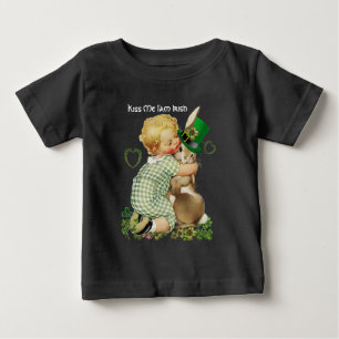 JAG ÄR IRISH/BABY, BIT MED LEPRECHAUN HAT T-SHIRT