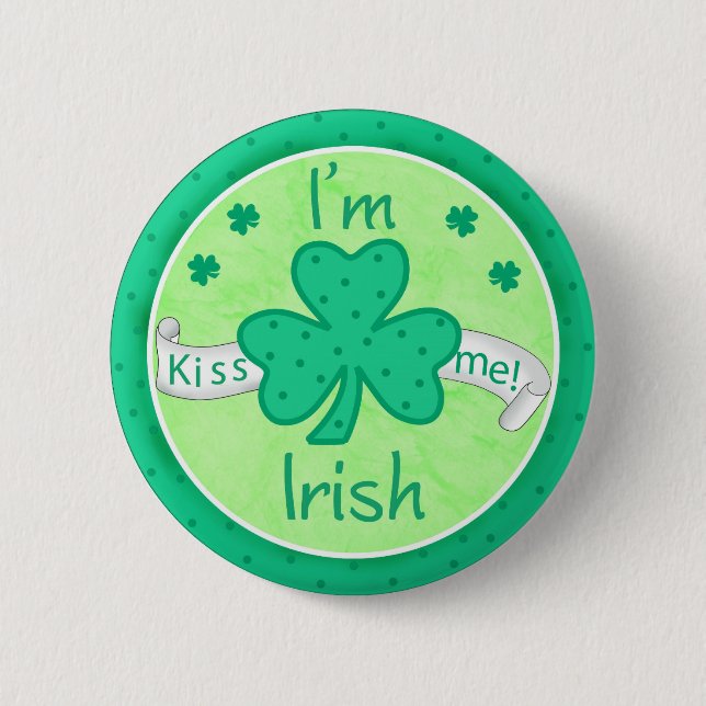Jag är Irish Button Badge Knapp (Framsida)