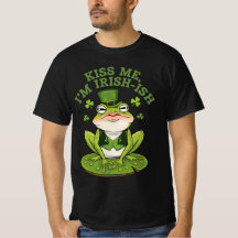 Jag är Irish-Ish Funny Frog St Patrick's Day