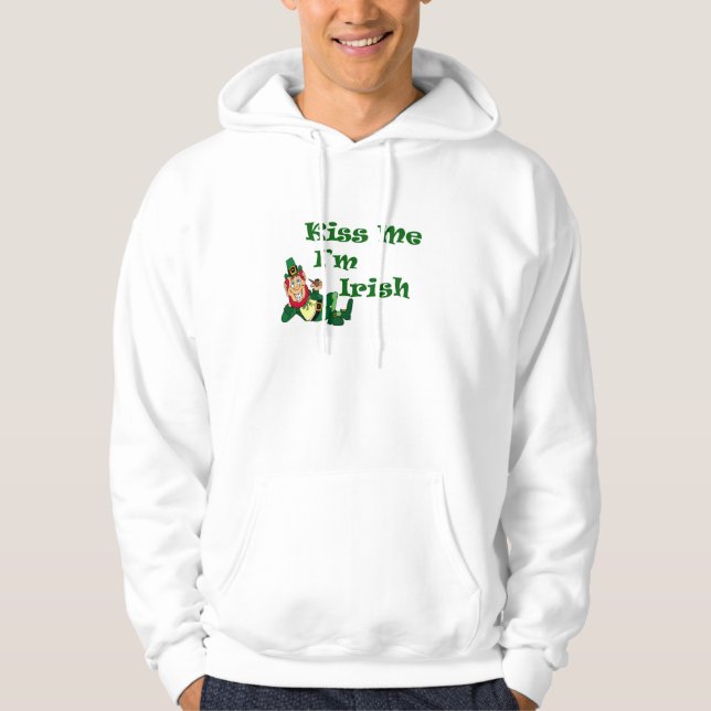 Jag är Irish Manar Basic Hooded Sweatshirt (Framsida)
