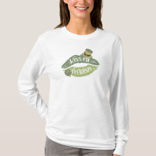 Jag är Irish Retro Grönt Läppar St. Patrick's T Shirt