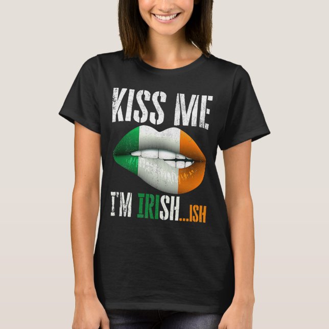 Jag är Irish Shamrock Lucky St patricks day T Shirt (Framsida)