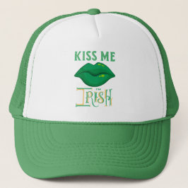 Jag är Irish St. Patrick Day Grönt Shamrock Keps