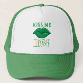 Jag är Irish St. Patrick Day Grönt Shamrock Keps