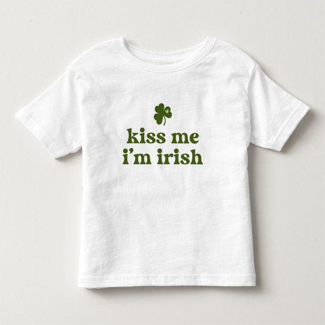 Jag är Irish St. Patrick Day Grönt Shamrock T Shirt (Framsida)