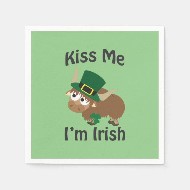Jag är Irish Yak Pappersservett (Framsidan)