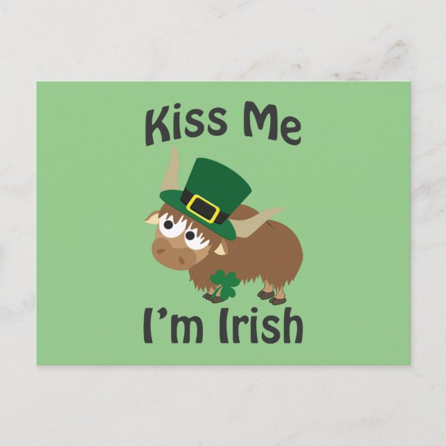 Jag är Irish Yak Vykort (Framsida)