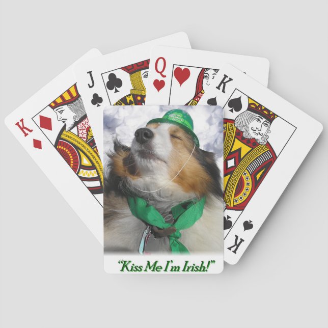 Jag är irländare! casinokort (Baksidan)