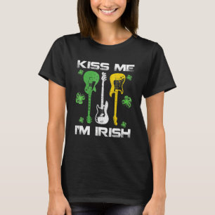 Jag är irländare med Guitars Shamrock for St Pat T Shirt