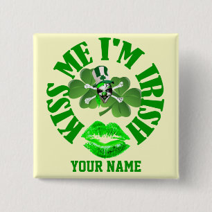 Jag är irländare, roligt St patrick's day Knapp