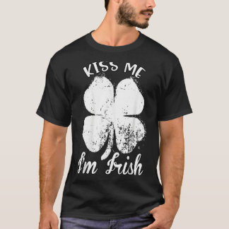 Jag är irländare. Shamrock Klöver Saint patrick D T Shirt
