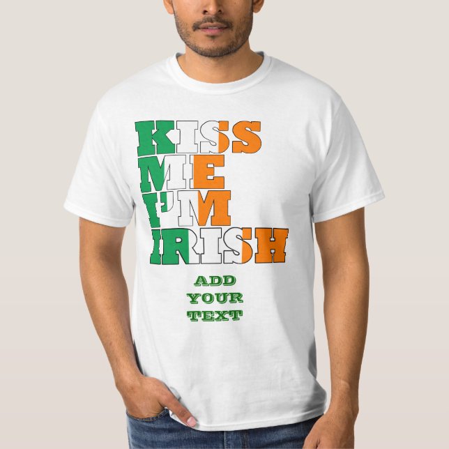 Jag är irländare tee shirt (Framsida)
