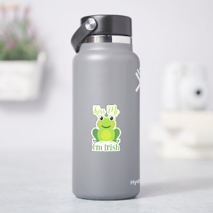 Jag är irländsk Grönt Frog St.Patrick's Day Klistermärken