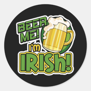Jag är irländsk St. Patrick Dag Stickers Runt Klistermärke