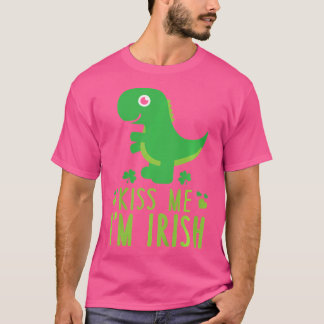 Jag är irländsk St. Patrick's Day Cute Dinosau T Shirt