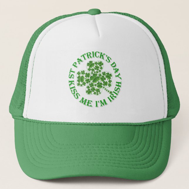 Jag är irländsk St patrick's day Truckerkeps (Framsida)