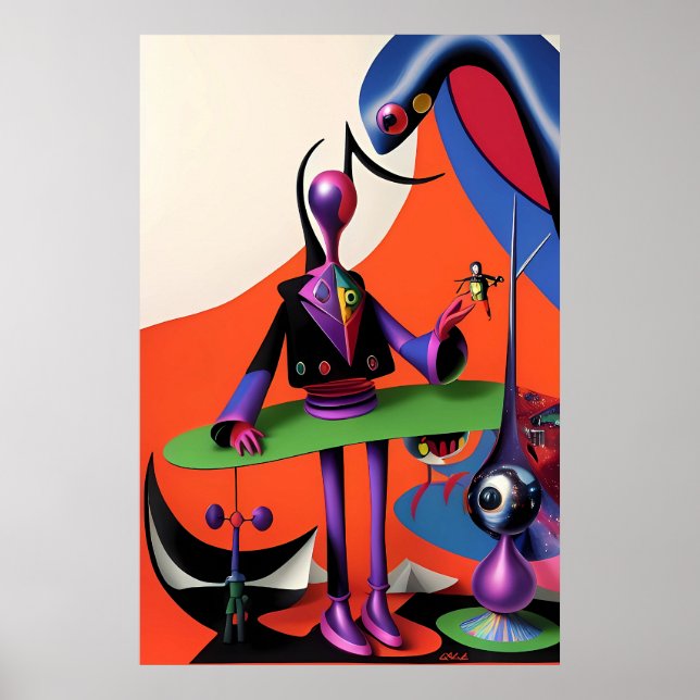 Jag är Irony Man Ken Gage Surrealism Poster (Framsidan)