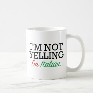 Jag är italienare kaffemugg