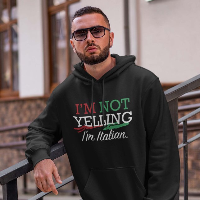 Jag är italienare tröja med luva (Skapare uppladdad)