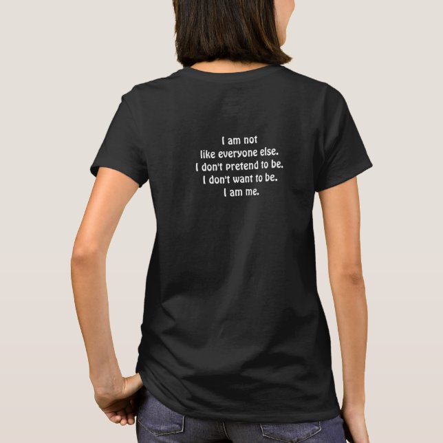 Jag är jag T-Shirt (Baksida)